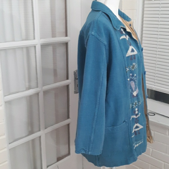 Vintage Embroidered Krishna Jacket Boho XL - Picture 3 of 4